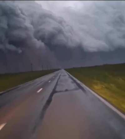 ? Route 188 in Argentina during the storm.