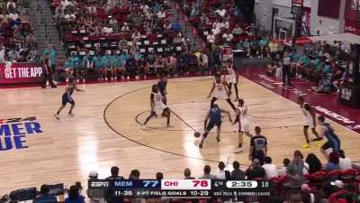 [Highlight] GG Jackson says "GG" and hits the dagger against the Bulls. He hit two 3s in the final 2 minutes to close the game. Jackson was selected #45 by the Grizzlies and is the youngest player in the league.