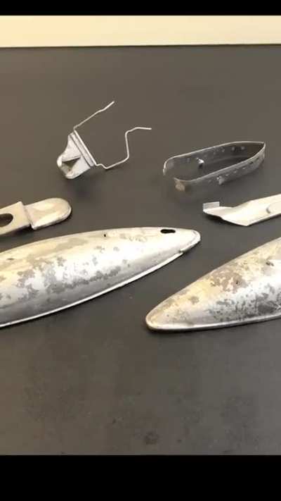An old tin toy submarine restored