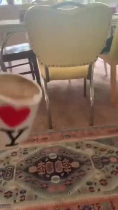 Wcgw Playing with coffee cup top on the laptop.
