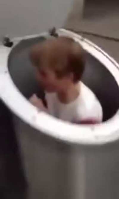 Down the trash can