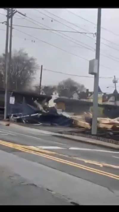 Feb 23rd. 2023 Truck stuck on the tracks gets smashed by a train in Rockland County NY