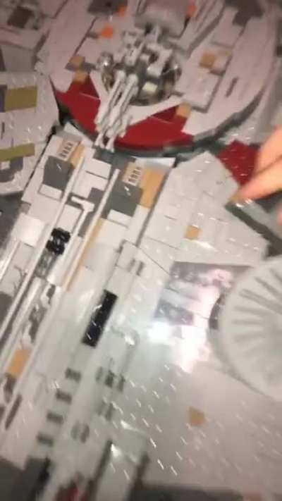 Bought my boyfriend the 7k piece millennium falcon set for his birthday!