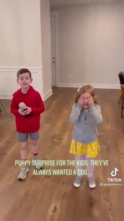 Puppy surprise