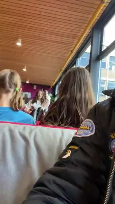 Some girls behind me screaming over roblox doors ?