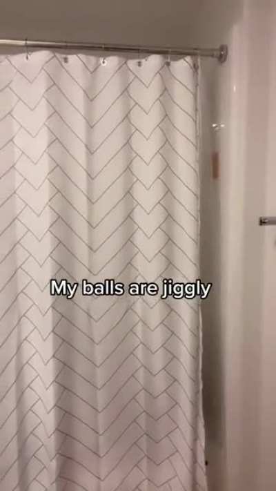My balls are jiggly when I walk ? Kid singing in shower!