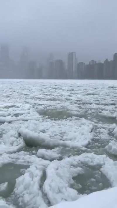? Lake Michigan Frozen Over Near Chicago