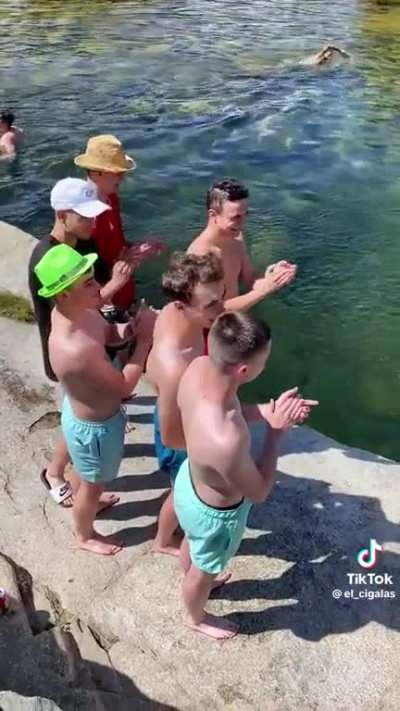 Rock + Water = Fun