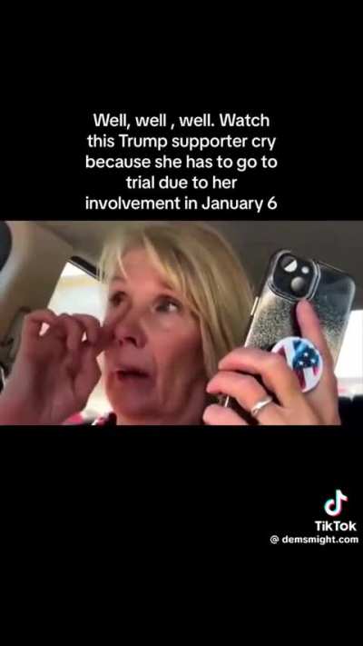 Jan 6 Karen doesn't appreciate being treated like a criminal.