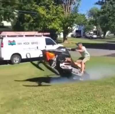 Surfing on grass