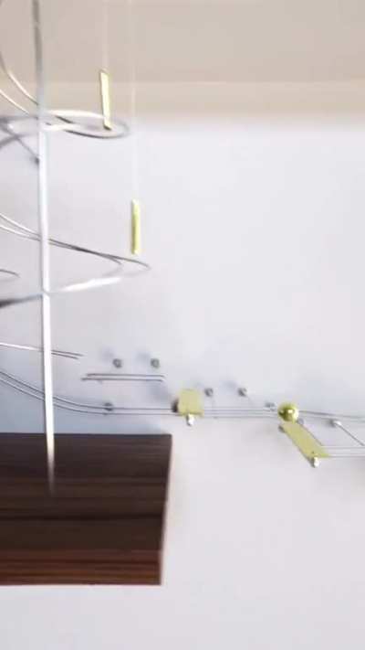 This video creation by David Scott is inspired by the movie "Titanic" and its theme song: two marbles, ideally Jack and Rose, musically bounce through a Rube-Goldberg like xylophone in an enchanting coreography
