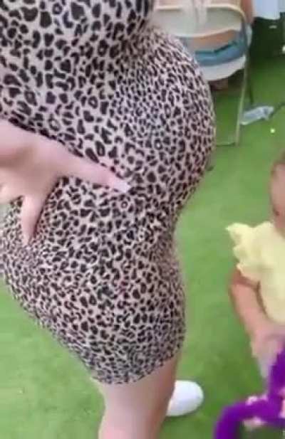 She wants to say hi to the baby
