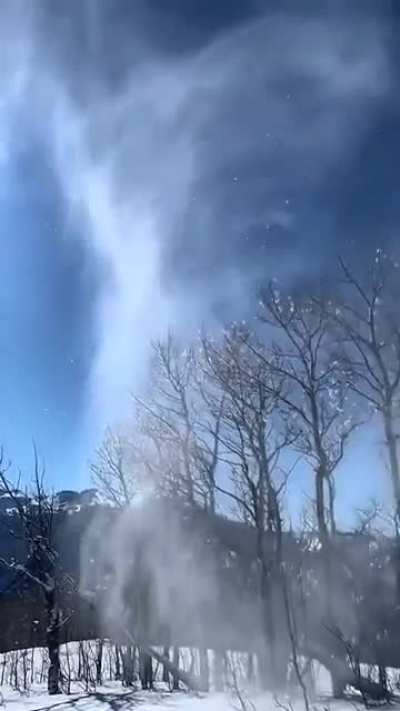 ? An enchanting snow vortex.