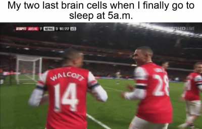 Happy to get 3 hours of sleep