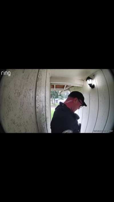 His neighbour was worried about him because she hadn't seen him in a while.