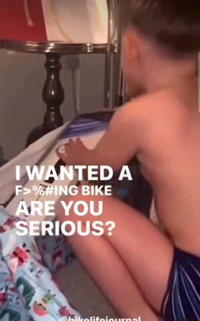Kid just lost his Christmas spirit