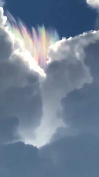 Rainbow clouds in Florida