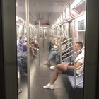 4th of July Fireworks in NYC as seen from a moving Subway