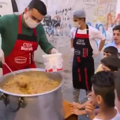 He took time and effort to cook dinner for the whole town