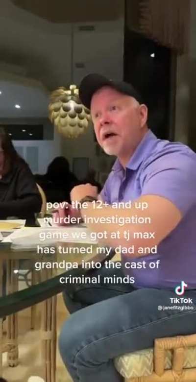 Murder investigation game turns dad and grandpa into the cast of Criminal minds