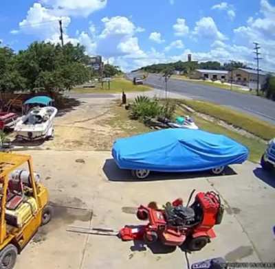 Fixing a lawnmower
