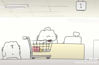 An accurate representation of working in a supermarket.