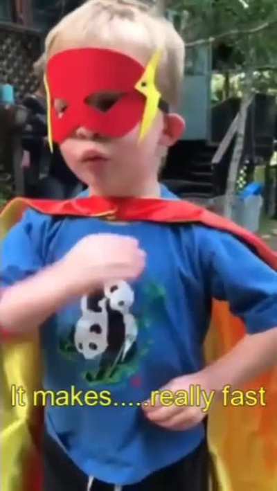 Fastest kid alive.
