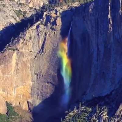 ? Rainbow waterfall at Yosemite ?