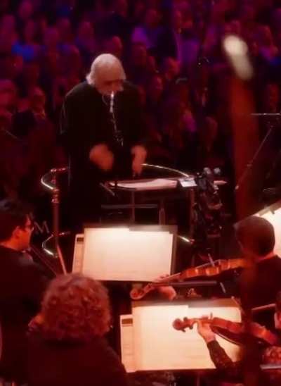 Orchestra pranks conductor with birthday surprise