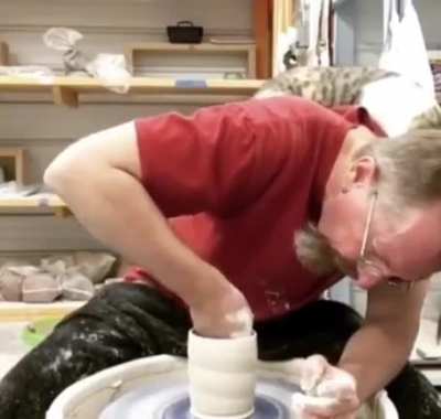A feline helping hand....