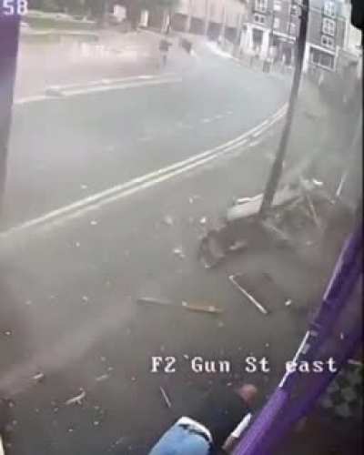 Simon Smith was rammed by a bus on Gun Street at Reading. He got up and continued walking straight into the Purple turtle bar. If we have a clear destination in our head - nothing can stop us !!