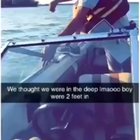 He was SO ready to dive in.