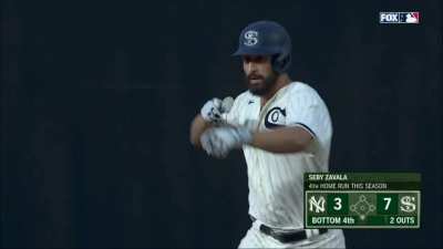 [Highlight] [Highlight] Zavala adds to the White Sox lead with yet another opposite field corn shot