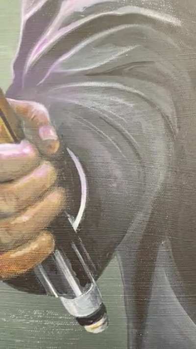 I painted Jules from Pulp Fiction… with a twist.