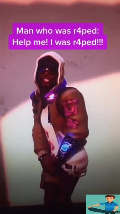 Fortnite “Film-maker” on TikTok creates a tasteless video trying to “raise awareness” of false rape accusations and the belief that men can’t be raped.