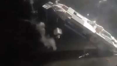 Water bombing a Lego submarine