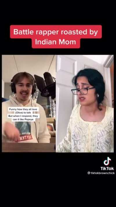 Roasted by indian mom..