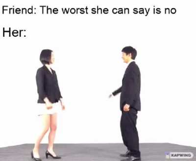 I wish she said "Ew"