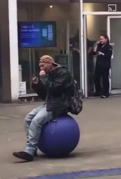 Dog having a good time