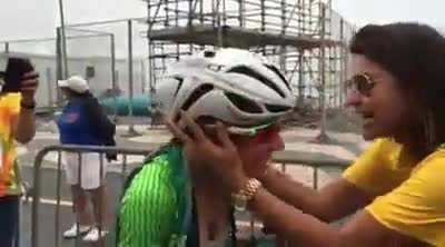 In the 2016 olympics, Flavia Oliveria ended the cycling race in 7th place. Even though that's the best placing that Brazil ever got, almost no one, not even from the Brazilian Cycling Confederation, appeared to celebrate the result with her... and then he