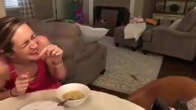 Lady and the Tramp Moment.