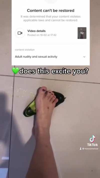 This video is flagged as adult nudity and sexual activity by tiktok