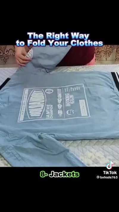 This is the correct way to fold you clothes