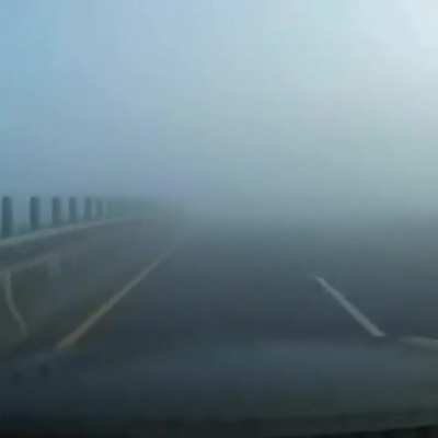 It's Never A Good Idea To Drive Fast Thru Fog...