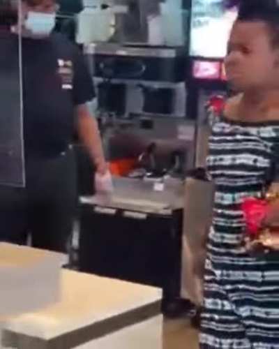 Don't touch her boss.