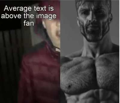 Average text is below the image enjoyer