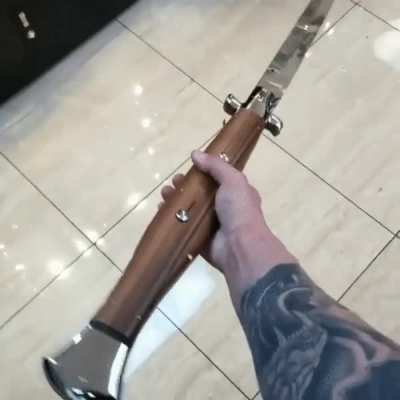 Switchblades are illegal in some states. So don't accidentally forget you're carrying this if you visit one.