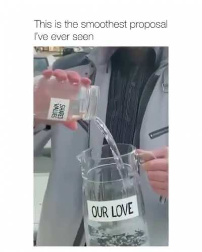 Now that’s an awesome proposal.