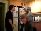 Awkward dude tries to fart on a girl and shits his pants