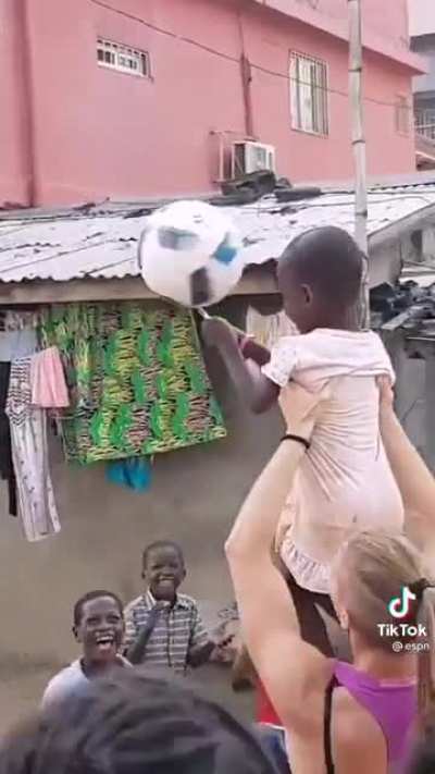 Spreading joy to those in need ⚽️ ❤️